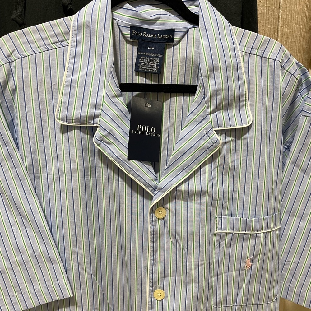 New POLO Ralph Lauren Men PJ Pajama Top - Medium